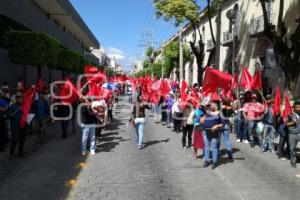 TEHUACÁN . MANIFESTACIÓN ANTORCHISTAS