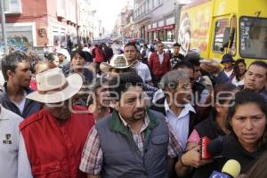 MANIFESTACIÓN .  VECINOS HUEJOTZINGO