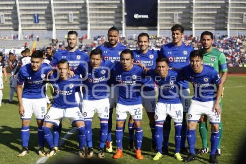 FÚTBOL . LOBOS BUAP VS CRUZ AZUL