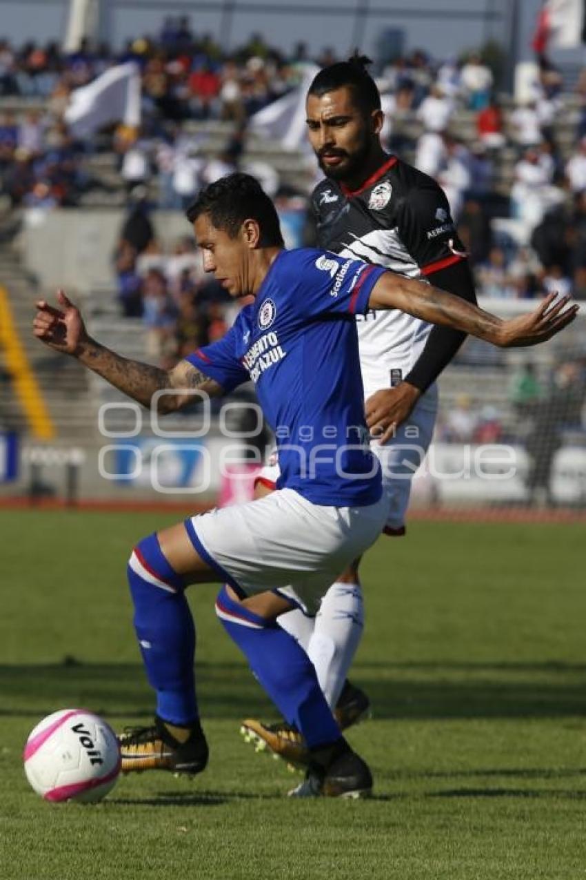 FÚTBOL . LOBOS BUAP VS CRUZ AZUL