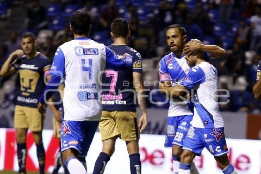 FÚTBOL . CLUB PUEBLA VS PUMAS