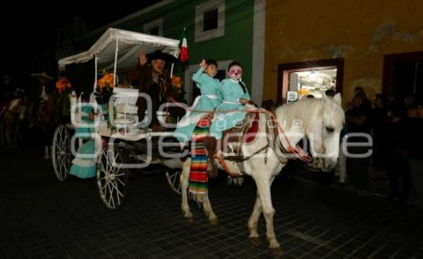 CHOLULA . DESFILE DE CALAVERAS