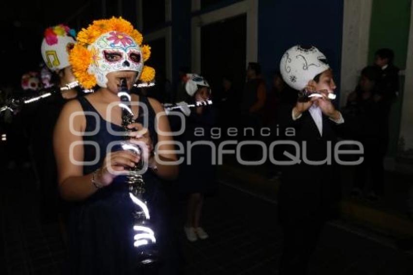 CHOLULA . DESFILE DE CALAVERAS