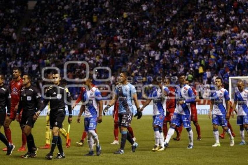 FÚTBOL . CLUB PUEBLA VS LOBOS BUAP
