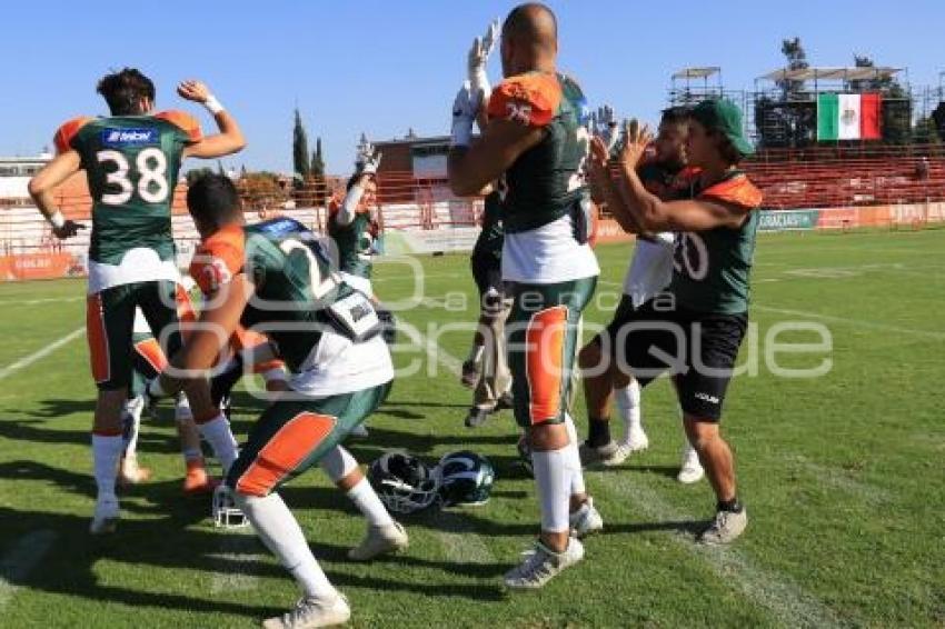 FUTBOL AMERICANO . AZTECAS VS BORREGOS