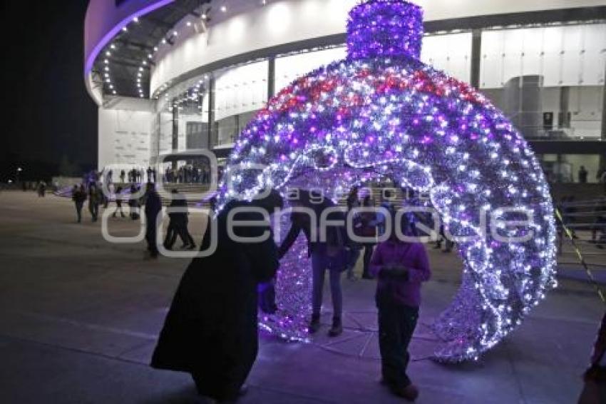 BUAP . ENCENDIDO ÁRBOL DE NAVIDAD