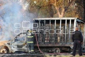 INCENDIO CAMIONETA