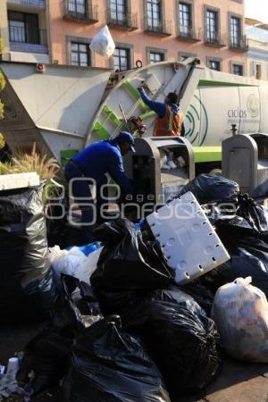 BASURA . FESTEJOS AÑO NUEVO