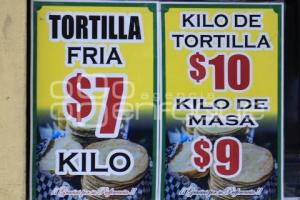 TORTILLA . ECONOMÍA