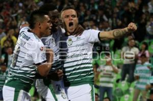 FÚTBOL . SANTOS VS LOBOS BUAP