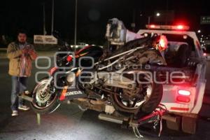 MOTOCICLISTA ATROPELLADO