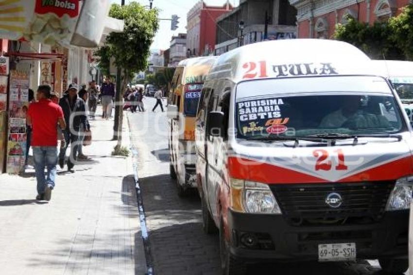 TEHUACÁN . TRANSPORTE PÚBLICO