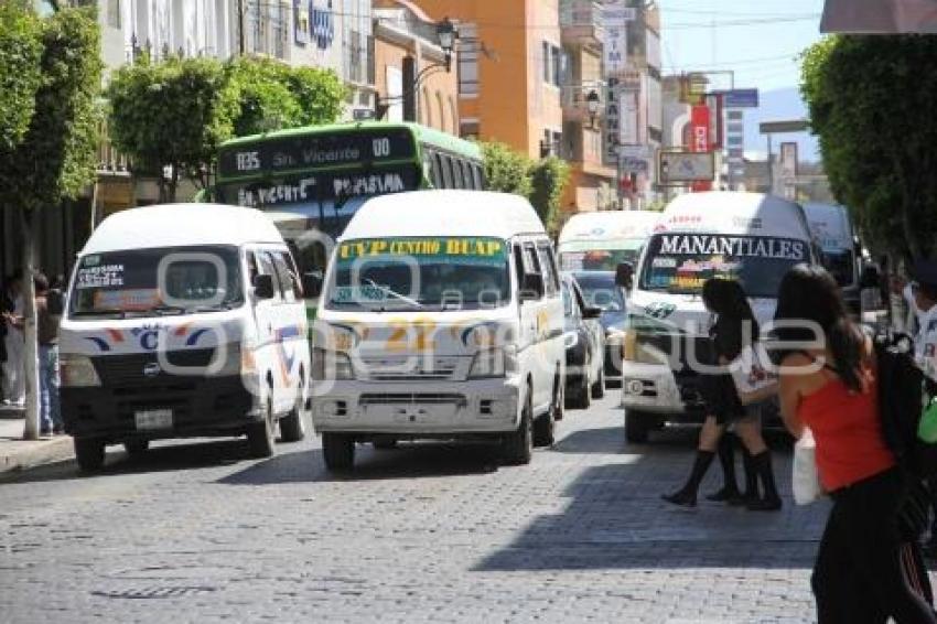 TEHUACÁN . TRANSPORTE PÚBLICO