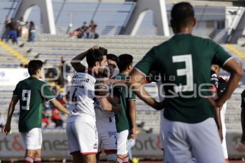 FÚTBOL . LOBOS BUAP VS SELECCIÓN SUB21