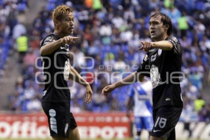 FÚTBOL . CLUB PUEBLA VS PACHUCA