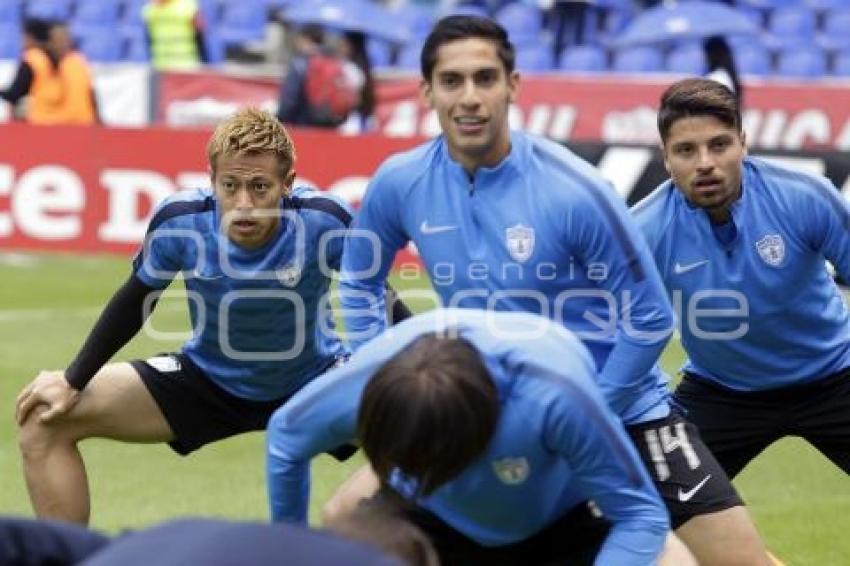 FÚTBOL . CLUB PUEBLA VS PACHUCA