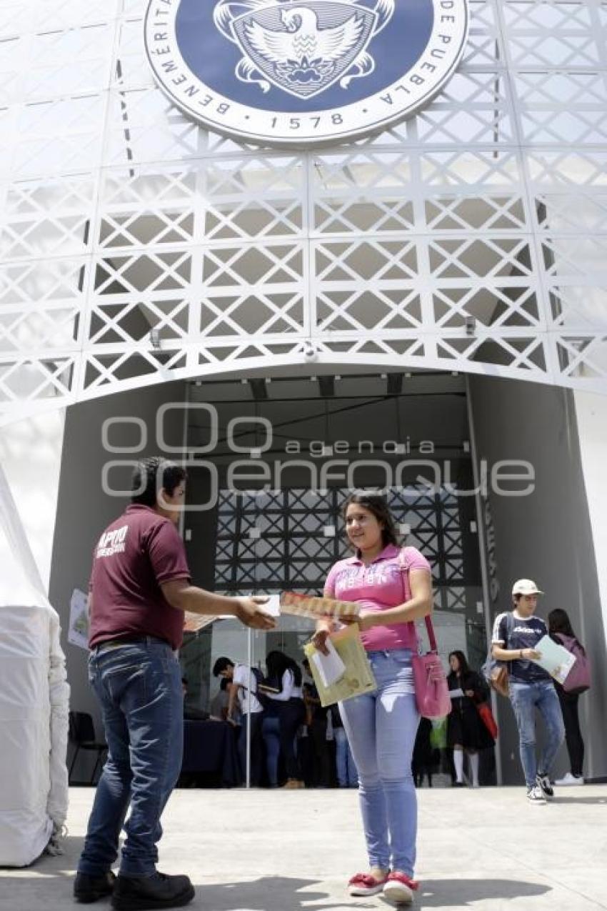 BUAP . PROCESO ADMISIÓN