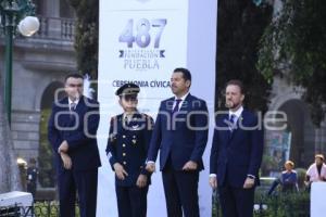 CEREMONÍA CÍVICA . 487 ANIVERSARIO PUEBLA