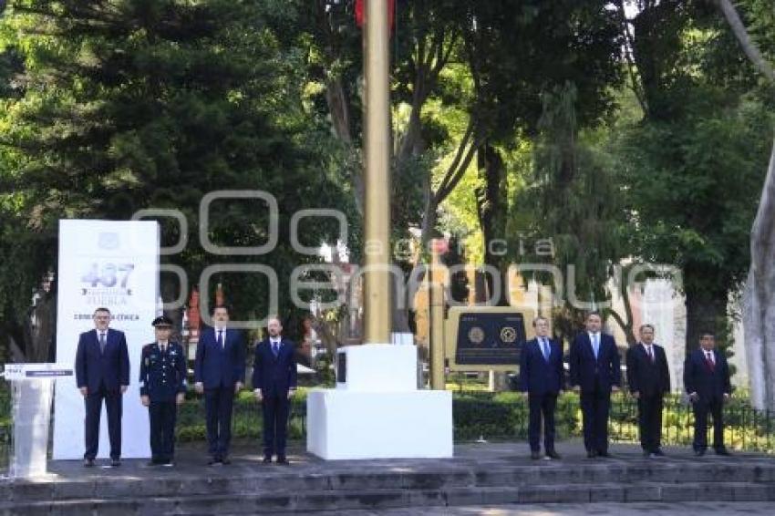 CEREMONÍA CÍVICA . 487 ANIVERSARIO PUEBLA