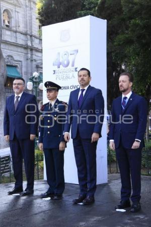 CEREMONÍA CÍVICA . 487 ANIVERSARIO PUEBLA