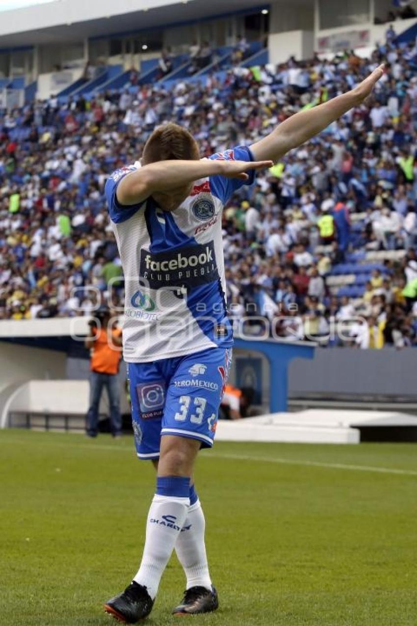 FÚTBOL . CLUB PUEBLA VS AMÉRICA