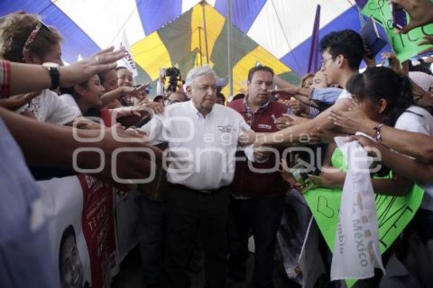 CAMPAÑA . LÓPEZ OBRADOR TEHUACÁN