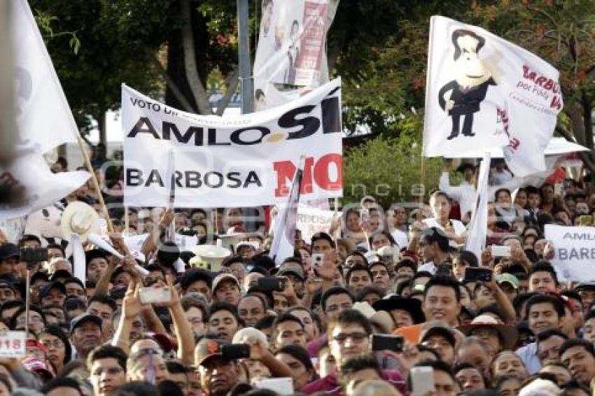 CAMPAÑA . LÓPEZ OBRADOR TEHUACÁN