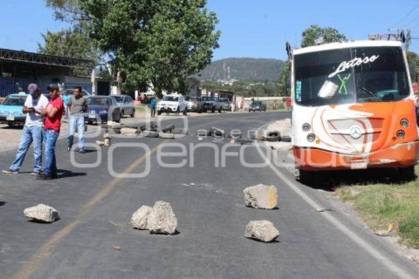 BLOQUEO . SANTA RITA TLAHUAPAN