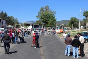 BLOQUEO . SANTA RITA TLAHUAPAN