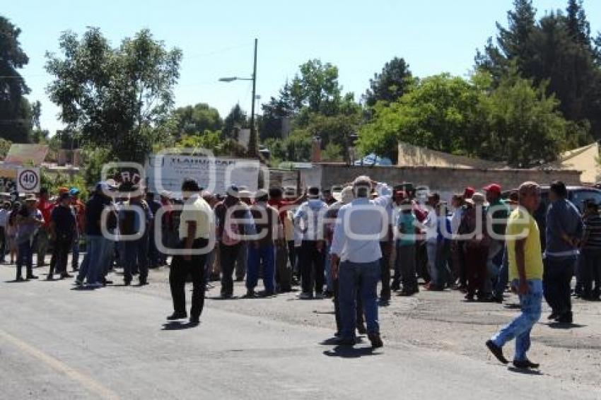 BLOQUEO . SANTA RITA TLAHUAPAN