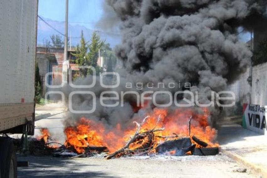 BLOQUEO . SANTA RITA TLAHUAPAN