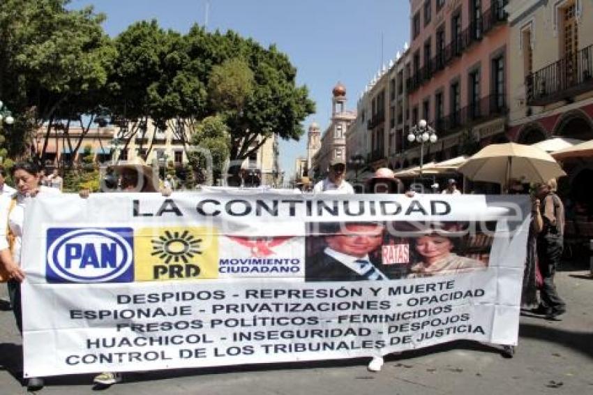 MANIFESTACIÓN . ZÓCALO