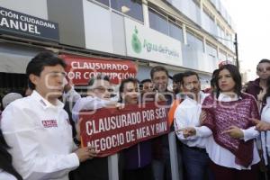 MORENA CLAUSURA AGUA DE PUEBLA