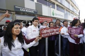 MORENA CLAUSURA AGUA DE PUEBLA