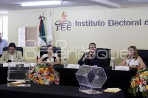 IEE . SORTEO DEBATE A LA GOBERNATURA