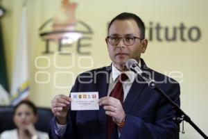 IEE . SORTEO DEBATE A LA GOBERNATURA