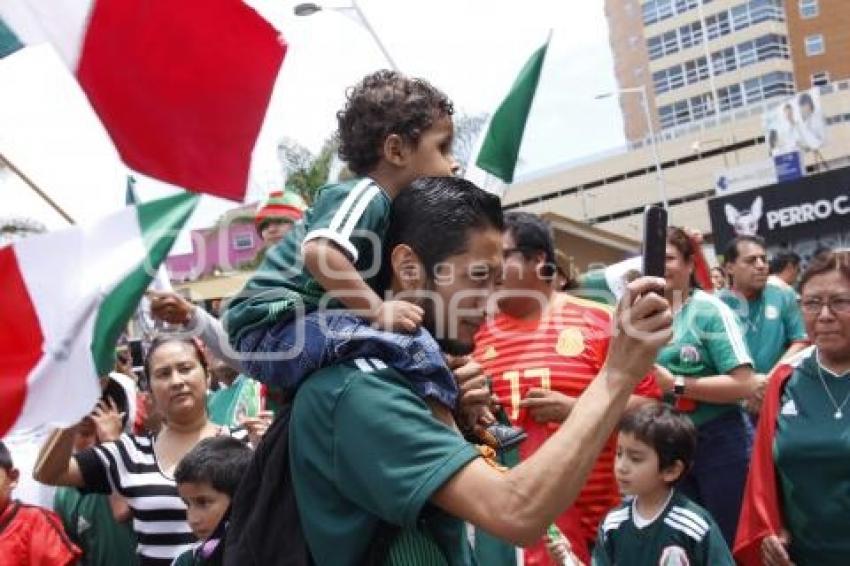 FESTEJO . MÉXICO VS COREA