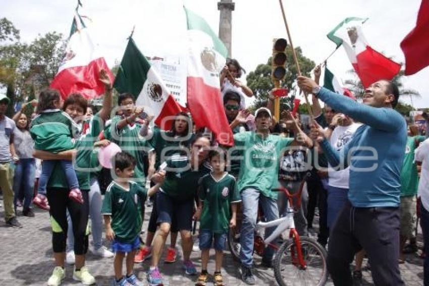 FESTEJO . MÉXICO VS COREA