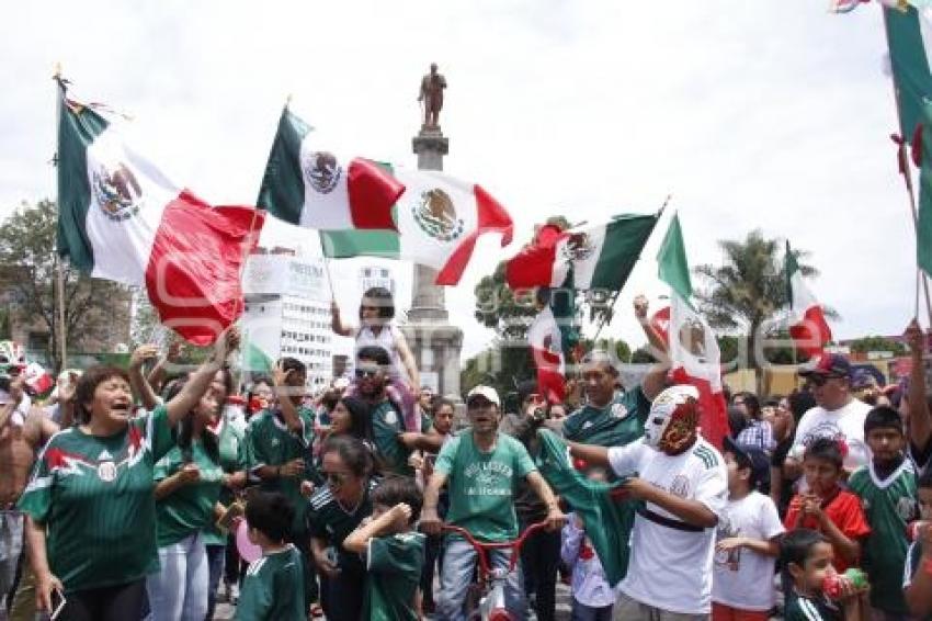 FESTEJO . MÉXICO VS COREA