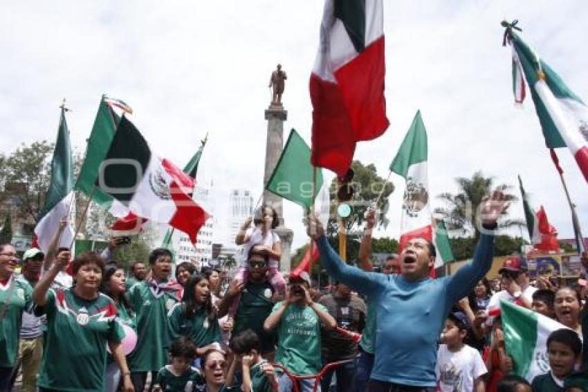 FESTEJO . MÉXICO VS COREA