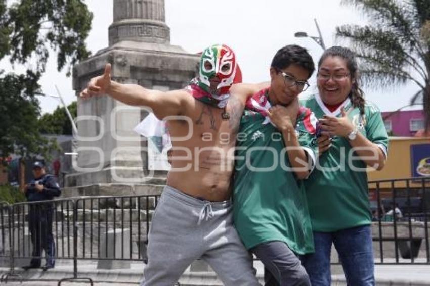 FESTEJO . MÉXICO VS COREA