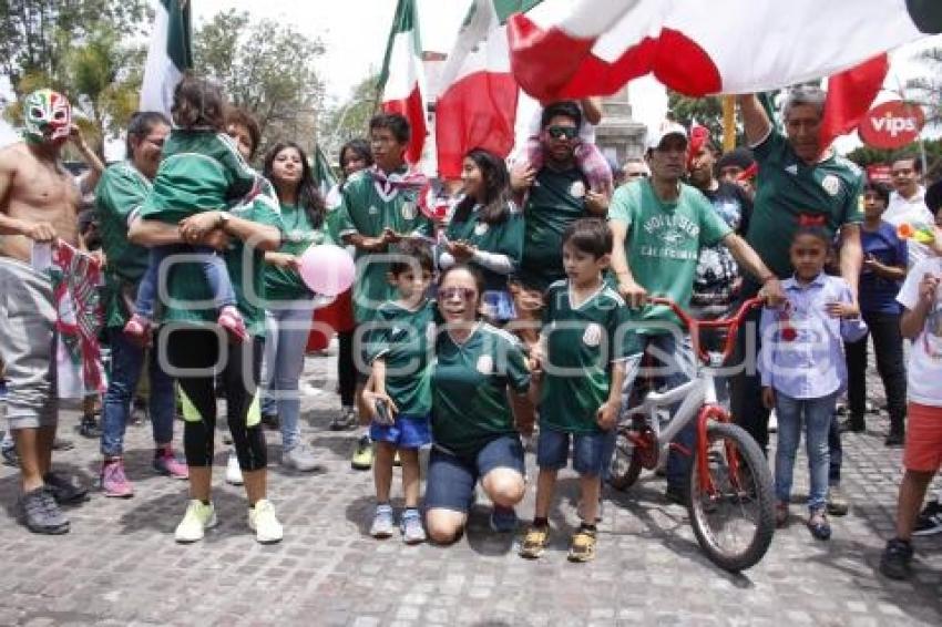 FESTEJO . MÉXICO VS COREA