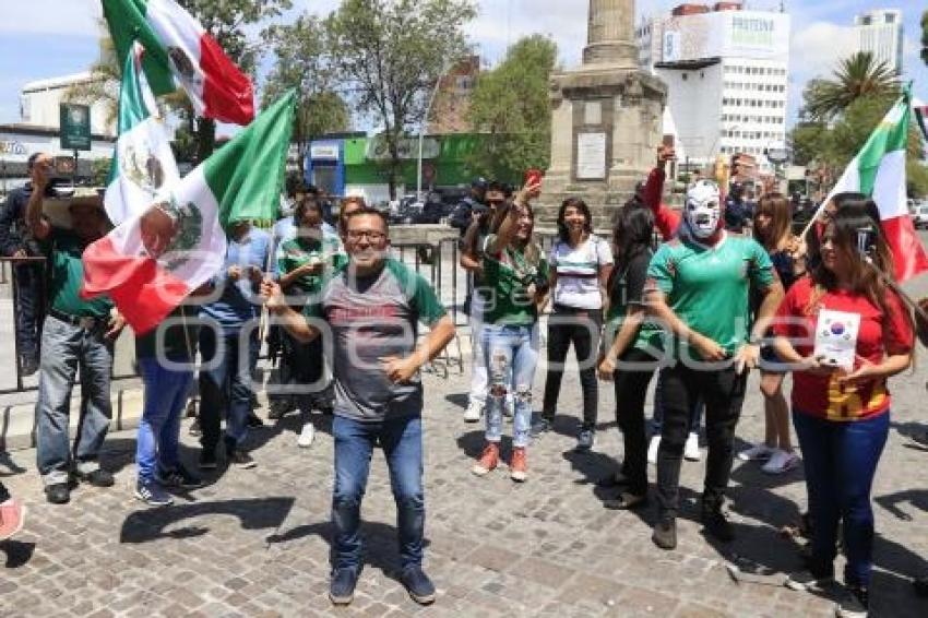 FESTEJO . MÉXICO VS SUECIA