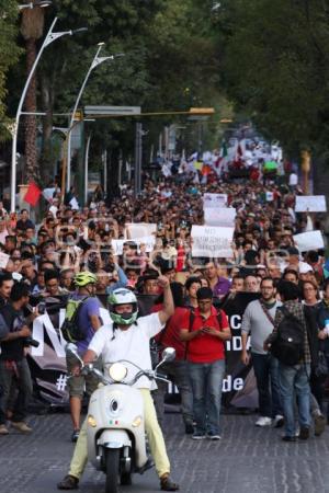 MARCHA PUEBLA CONTRA LA IMPUNIDAD