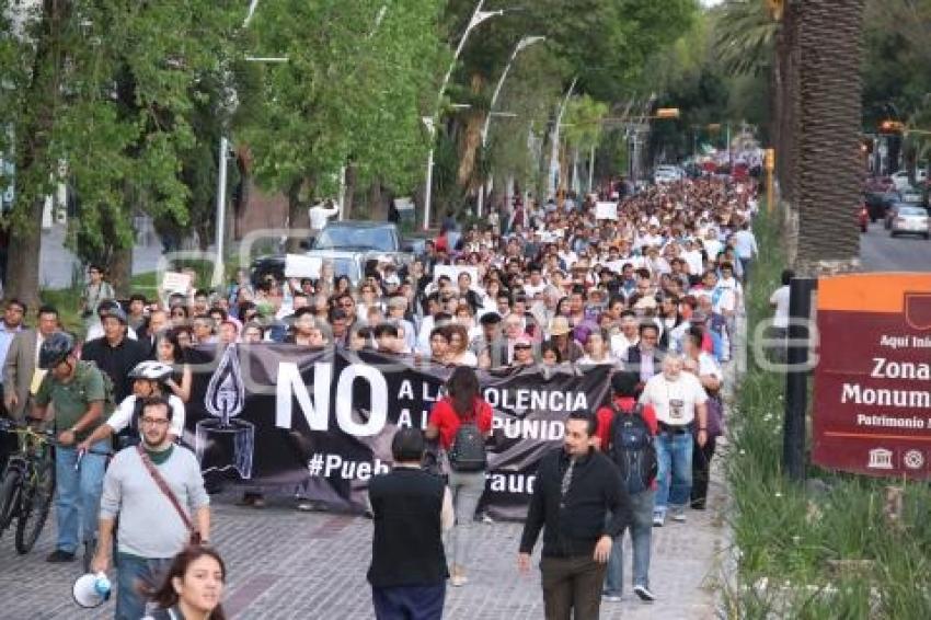 MARCHA PUEBLA CONTRA LA IMPUNIDAD