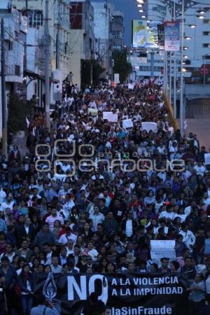 MARCHA PUEBLA CONTRA LA IMPUNIDAD