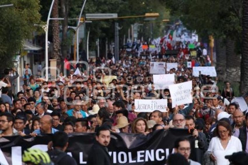 MARCHA PUEBLA CONTRA LA IMPUNIDAD