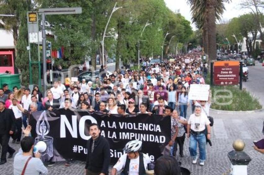 MARCHA PUEBLA CONTRA LA IMPUNIDAD