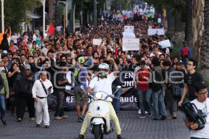 MARCHA PUEBLA CONTRA LA IMPUNIDAD