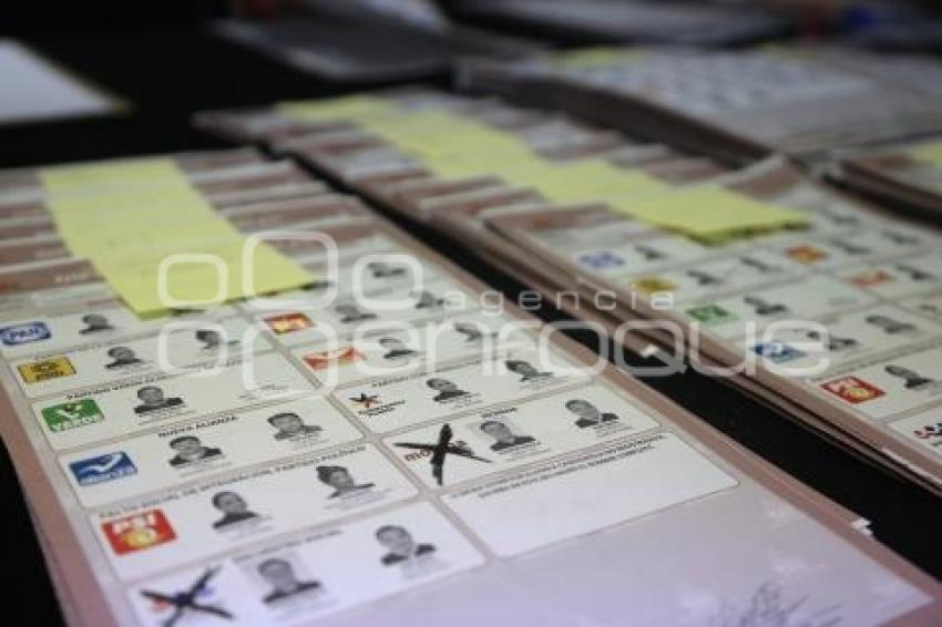 IEE . RECUENTO DE ACTAS Y BOLETAS